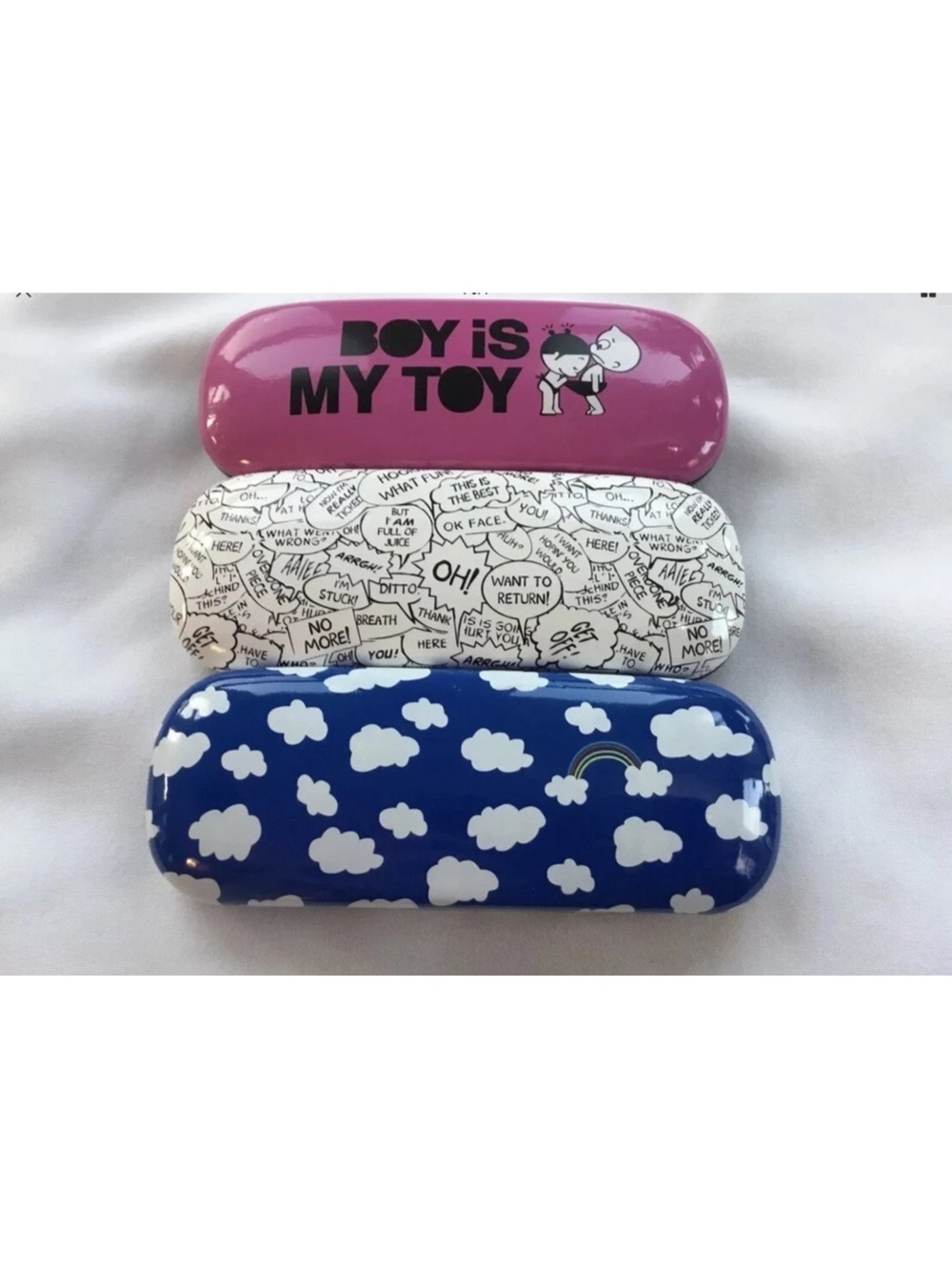3 - Legami Mini Secret Box Door Hard Shell Glasses Case 6 1/2 inch New !!!